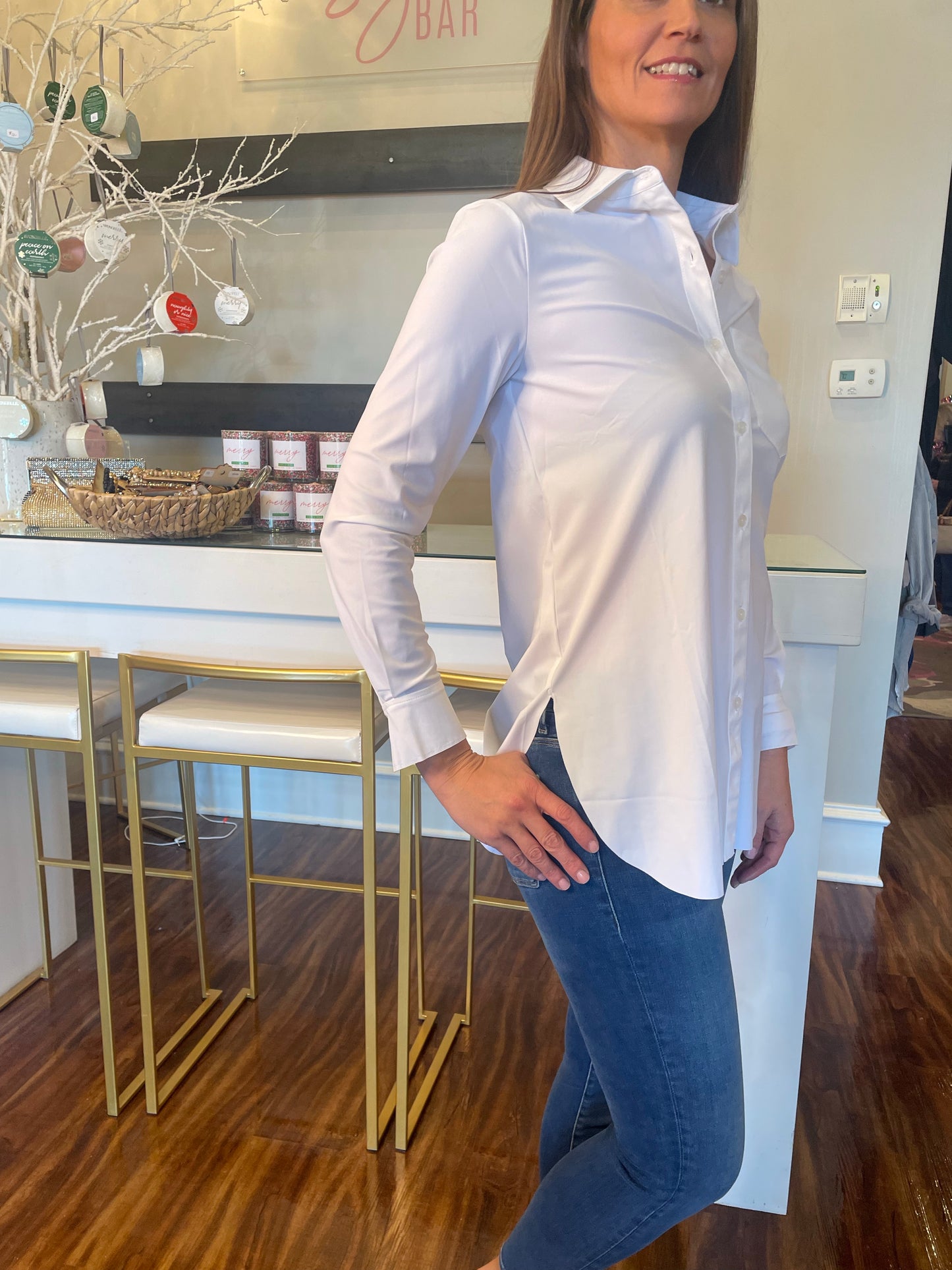 Lysse' Schiffer White Button Down