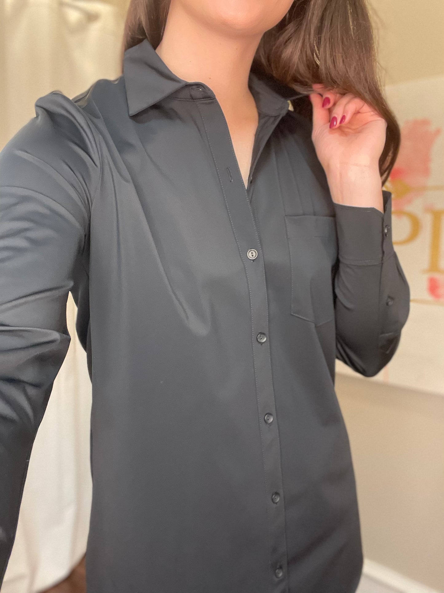 Lysse' Button Down Schiffer Black