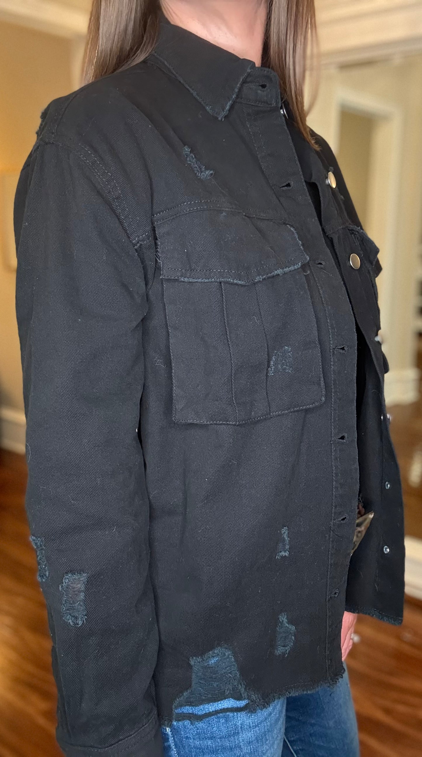 TIMING BUTTON DOWN JACKET W/ POCKETS 7.23