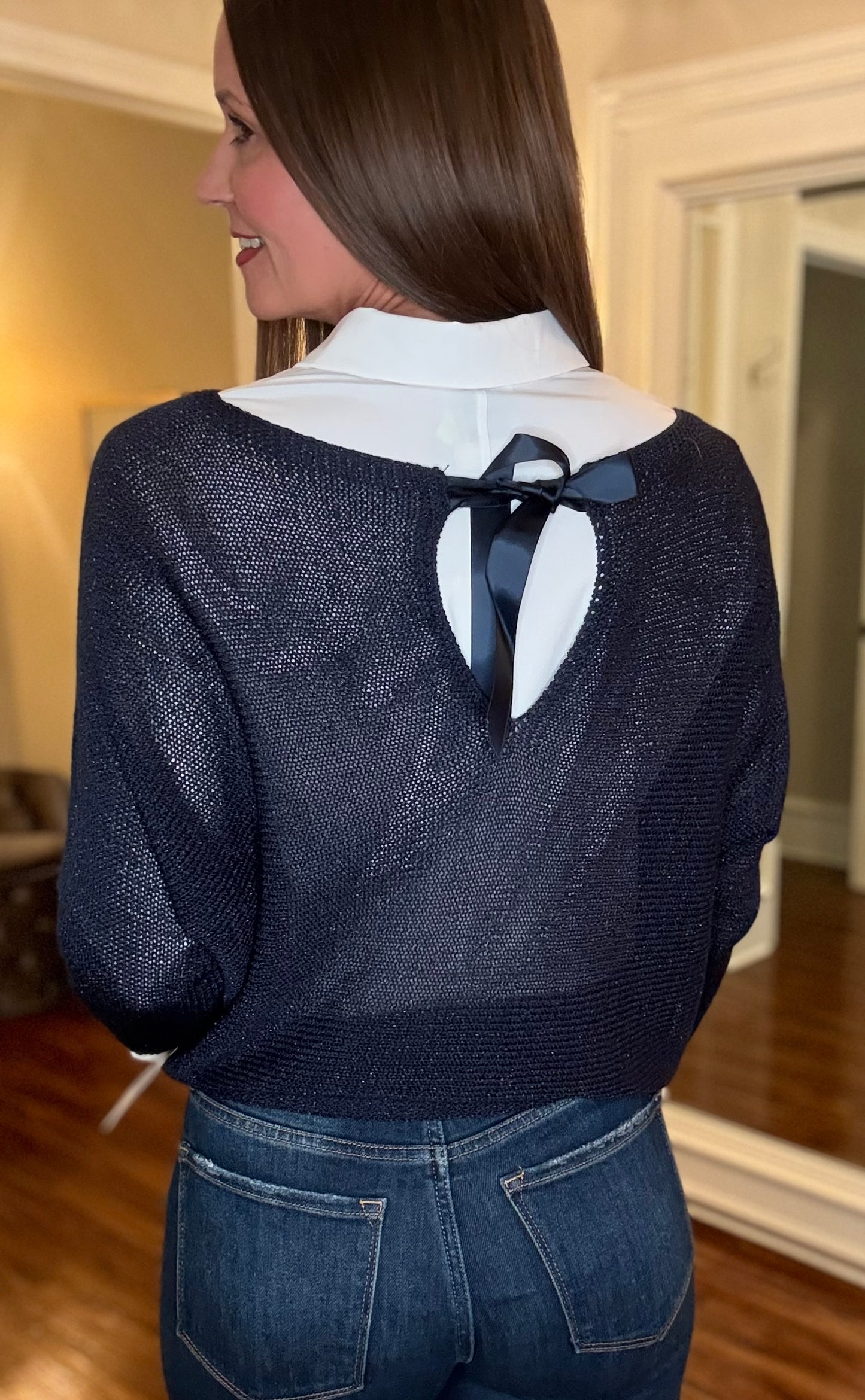 LOOK MODE SWEATER WITH BOW DETAIL (multiple colors) 10.24