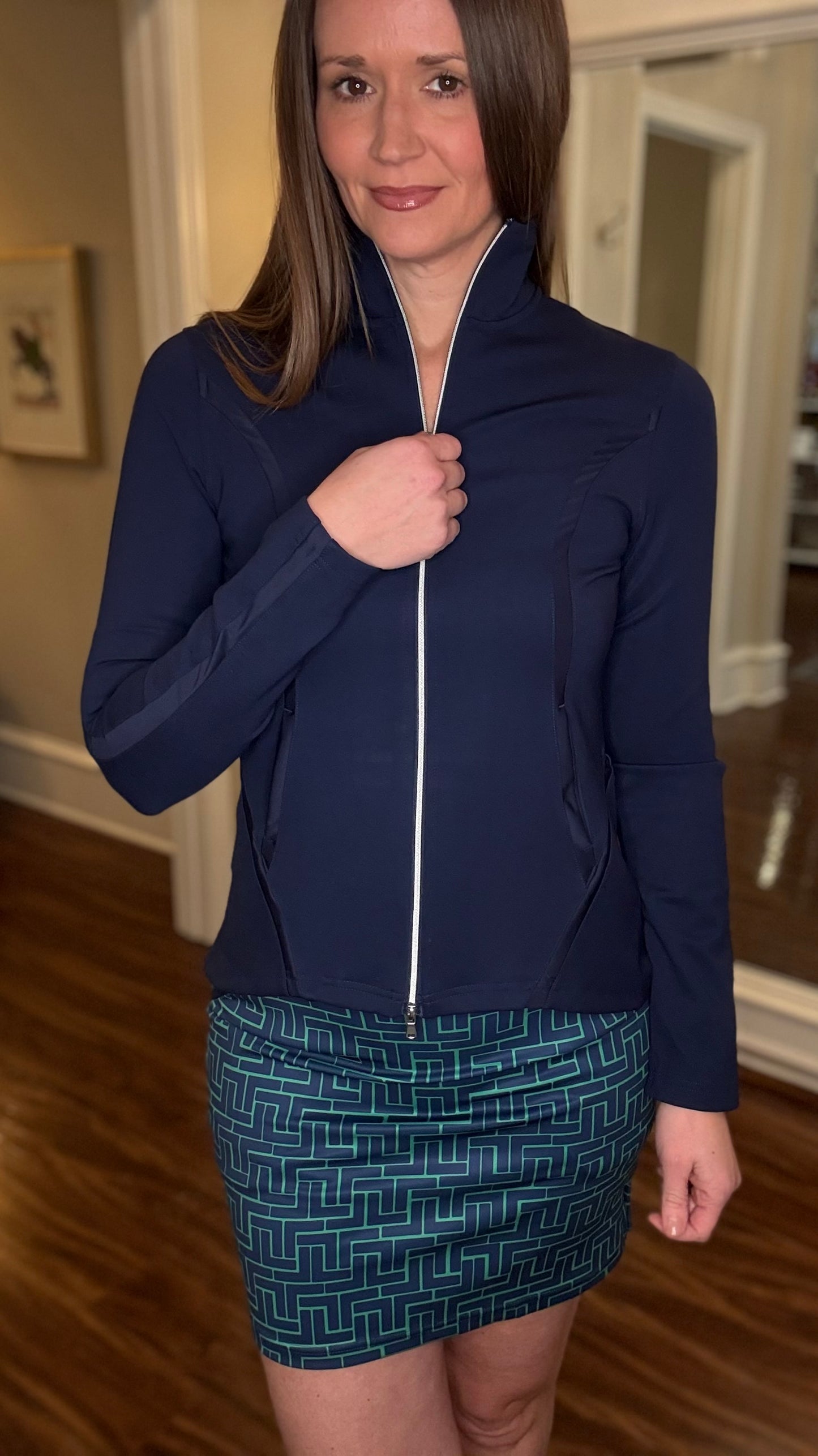 NAVY LONG SLEEVE ATHLETIC JACKETS 1.27