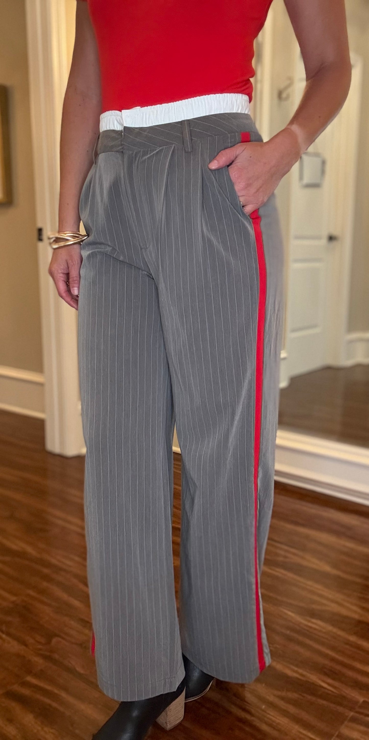 Y/D STRIPED PANTS WITH SIDE STRIPE DETAIL 8.5