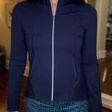 NAVY LONG SLEEVE ATHLETIC JACKETS 1.27
