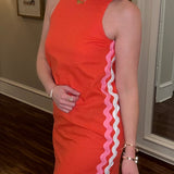AUGUST APPAREL RIC RAC MIDI DRESS 2.5