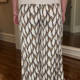 PRINTED WIDE LEG PANTS 12.23