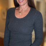 DYLAN SCOOP NECK TOP 9.9