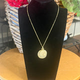 SUSAN SHAW GOLD DOUBLE CIRCLE NECKLACE 3031CR
