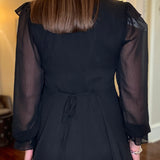 MUSTARD SEED BLACK FLIRTY DRESS 9.25