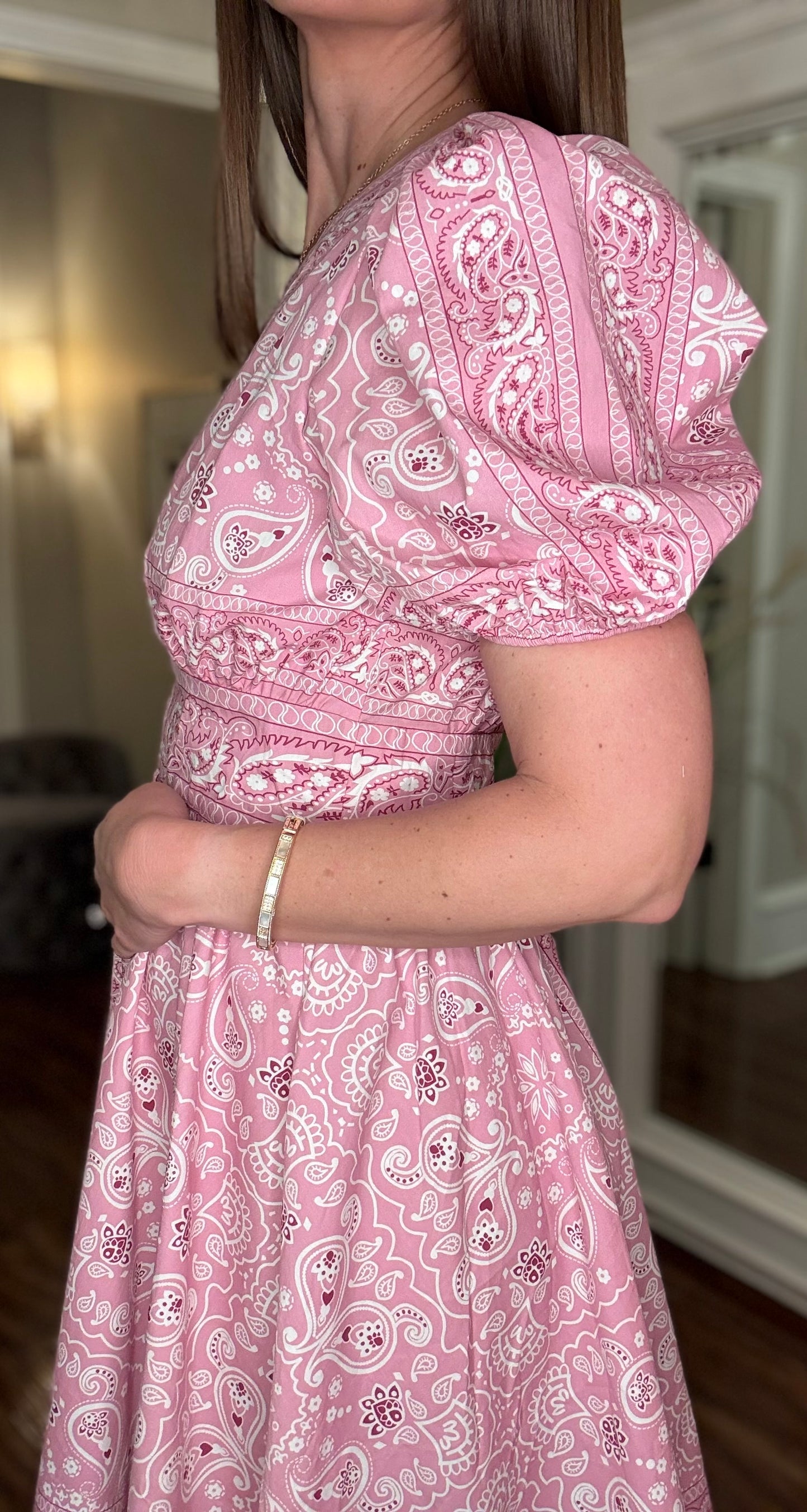 FLYING TOMATO BANDANA PRINT DRESS 3.25