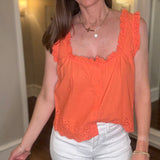 VELVET HEART ROSABEL EYELET TANK 4.17