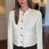 KNITTED CARDIGAN WITH GOLD BUTTONS 9.18