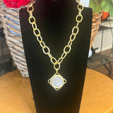 SUSAN SHAW ITALIAN COIN NECKLACE 3613EG