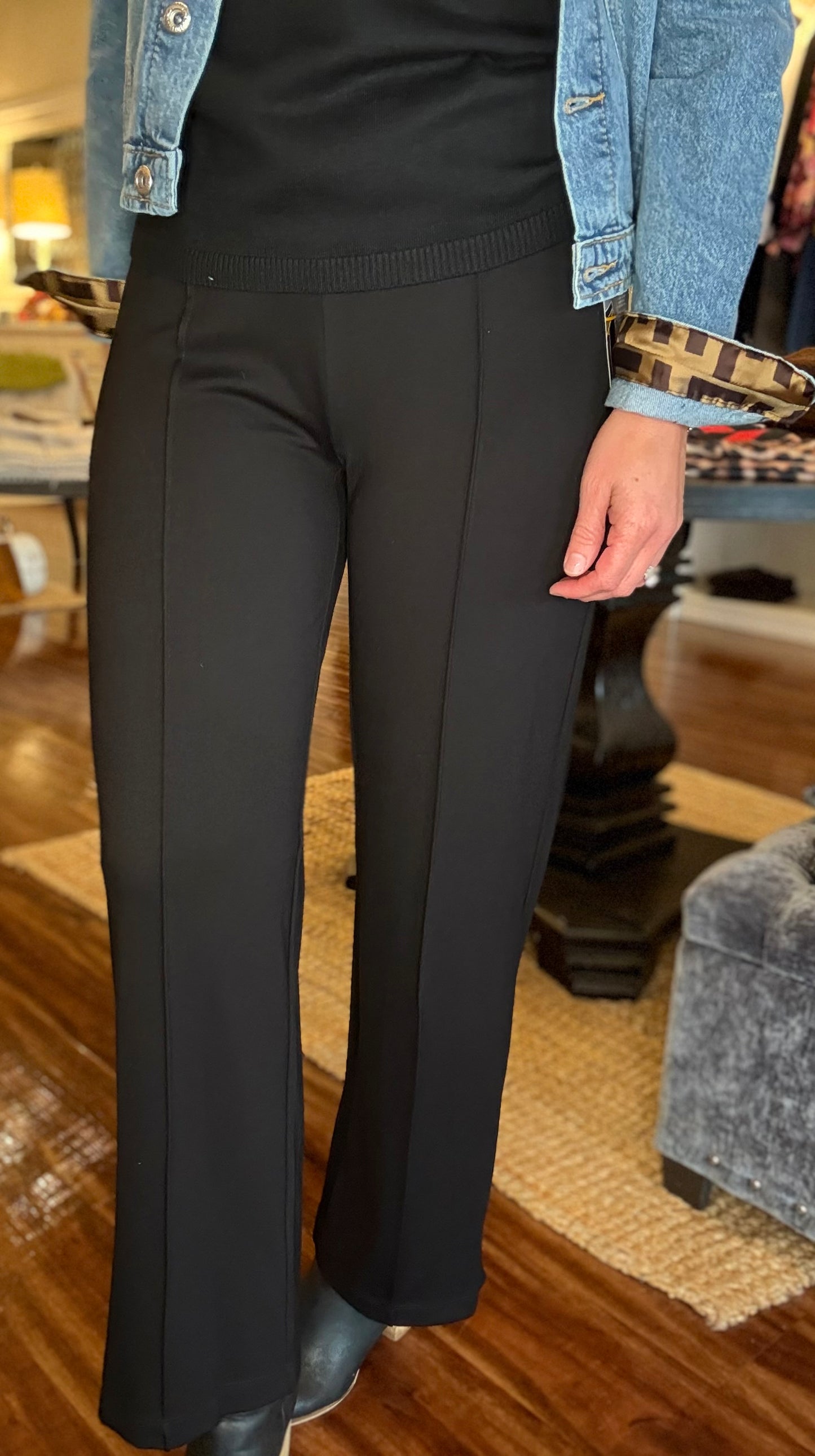 MULTIPLES PINTUCK ANKLE PANT 10.13