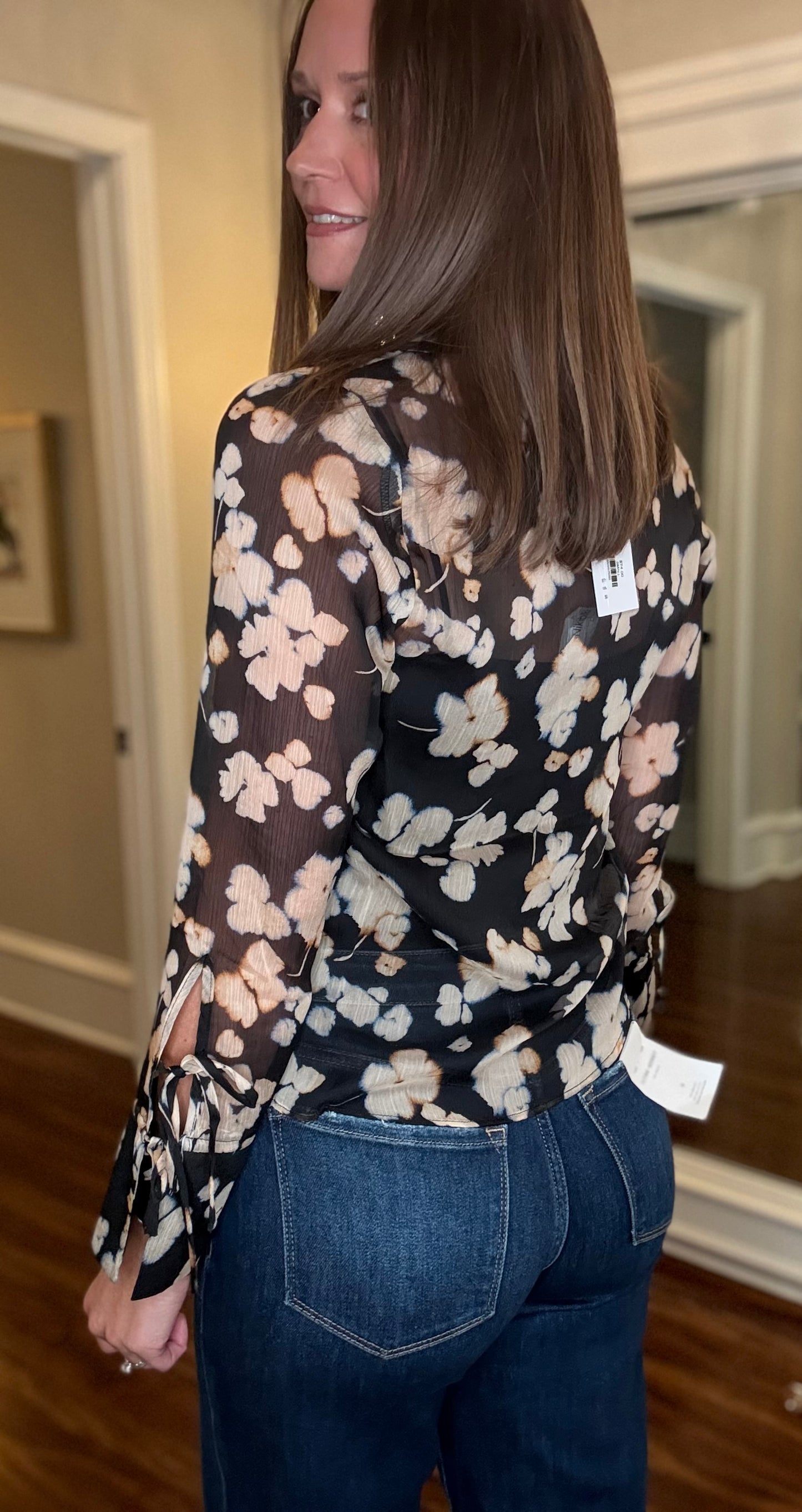 LUCY PARIS MORRIS BUTTON DOWN TOP 9.5