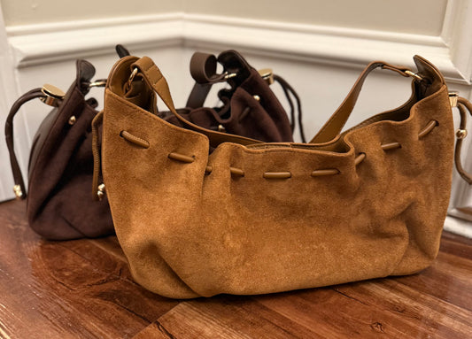 BC SLOUCHY SUEDE BAG 9.9