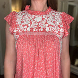 THML PINK EMBROIDERED TOP 4.24