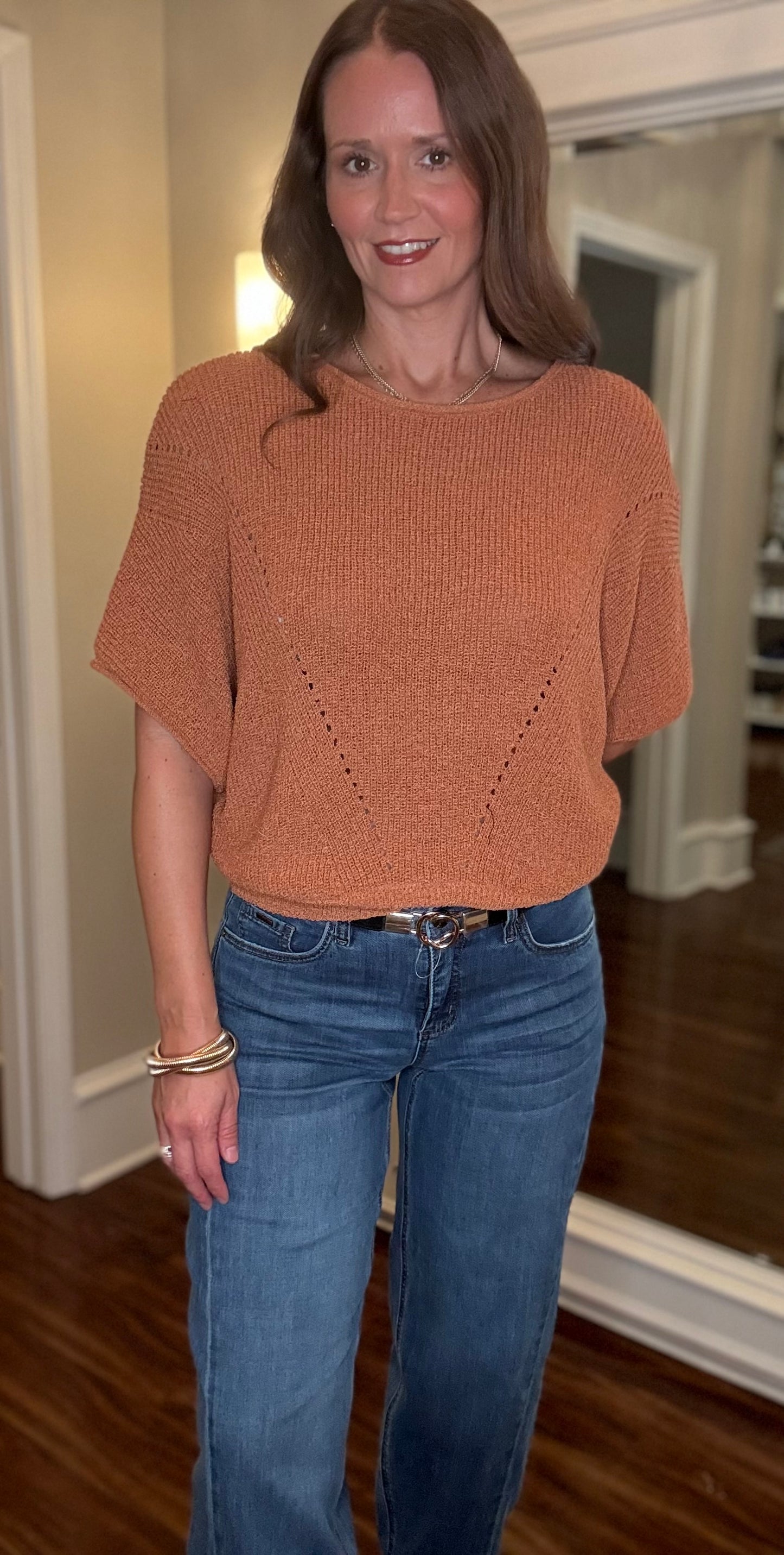 SHORT SLEEVE DOLMAN SWEATER (multiple colors) 8.14