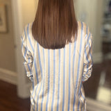 ENTRO STRIPED BUTTON UP 7.2