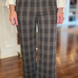 FAUX CUFF PLAID PANT 9.18