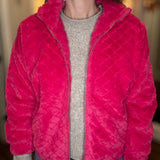 FUCHSIA FAUX FUR JACKET 9.26