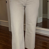 TAN HIGH RISE WIDE LEG CROP 1.8