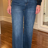 FDJ DARK WASH WIDE LEG