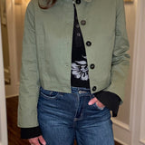 MILITARY STYLE CROPPED JACKET 7.24