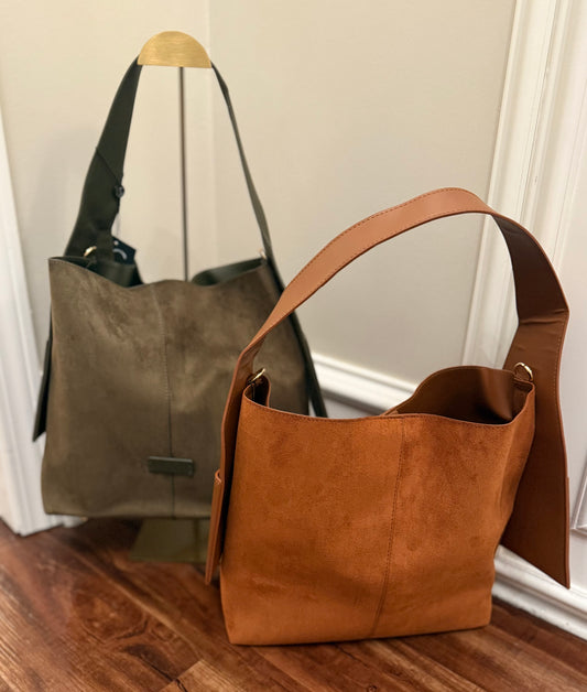 BC LARGE SUEDE HOBO 9.9