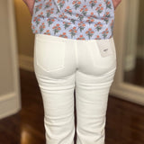 VERVET MELISSA WHITE CROP JEAN 1.31