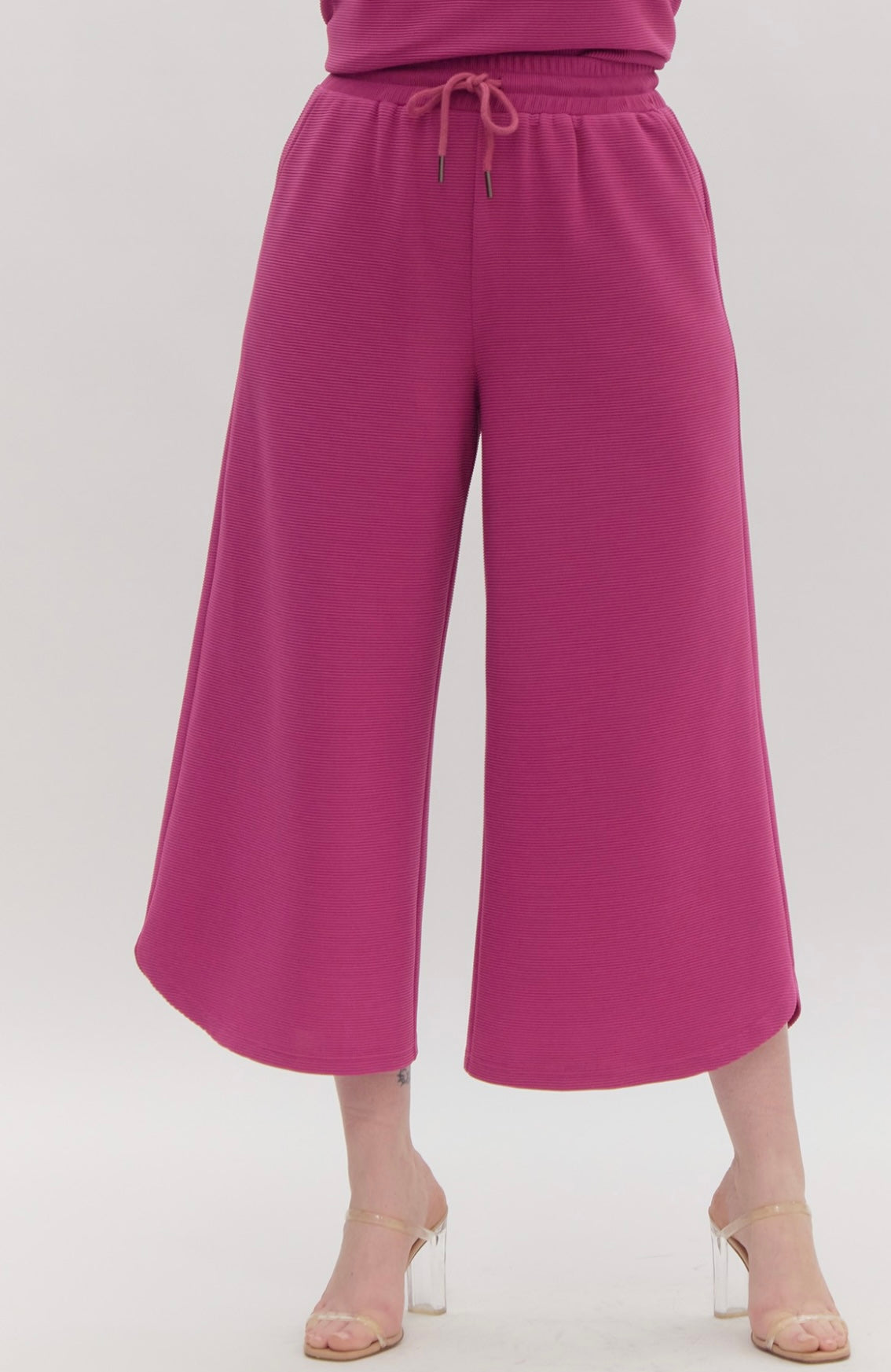 ENTRO MAGENTA CROP PANT 2.5