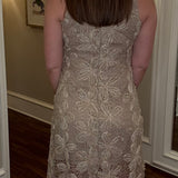 AUGUST APPAREL TAUPE LACE MAXI DRESS 2.5