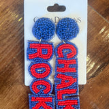 KU BEADED EARRINGS 7.31