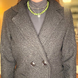 ESQUALO BLACK BOUCLE' JACKET 7.27