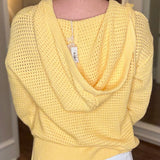 HEM AND THREAD V-NECK HOODED SWEATER (multiple colors) 2.3