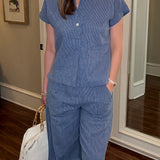 IVY JANE POPOVER STRIPE TOP 1.30