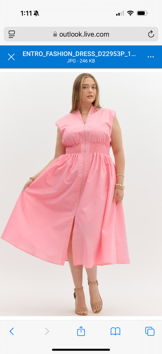 ENTRO BABY PINK DRESS 3.5