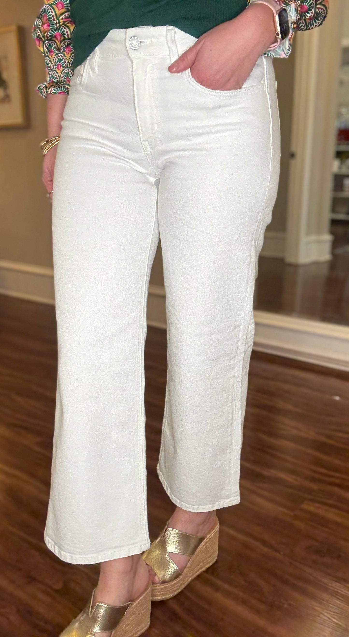 VERVET OLIVIA WIDE LEG WITH FINISHED HEM JEAN 5.28