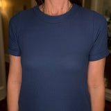 RIB ROUND NECK TEE DRESS 4.10