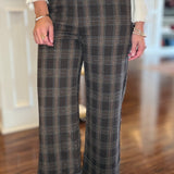 FAUX CUFF PLAID PANT 9.18