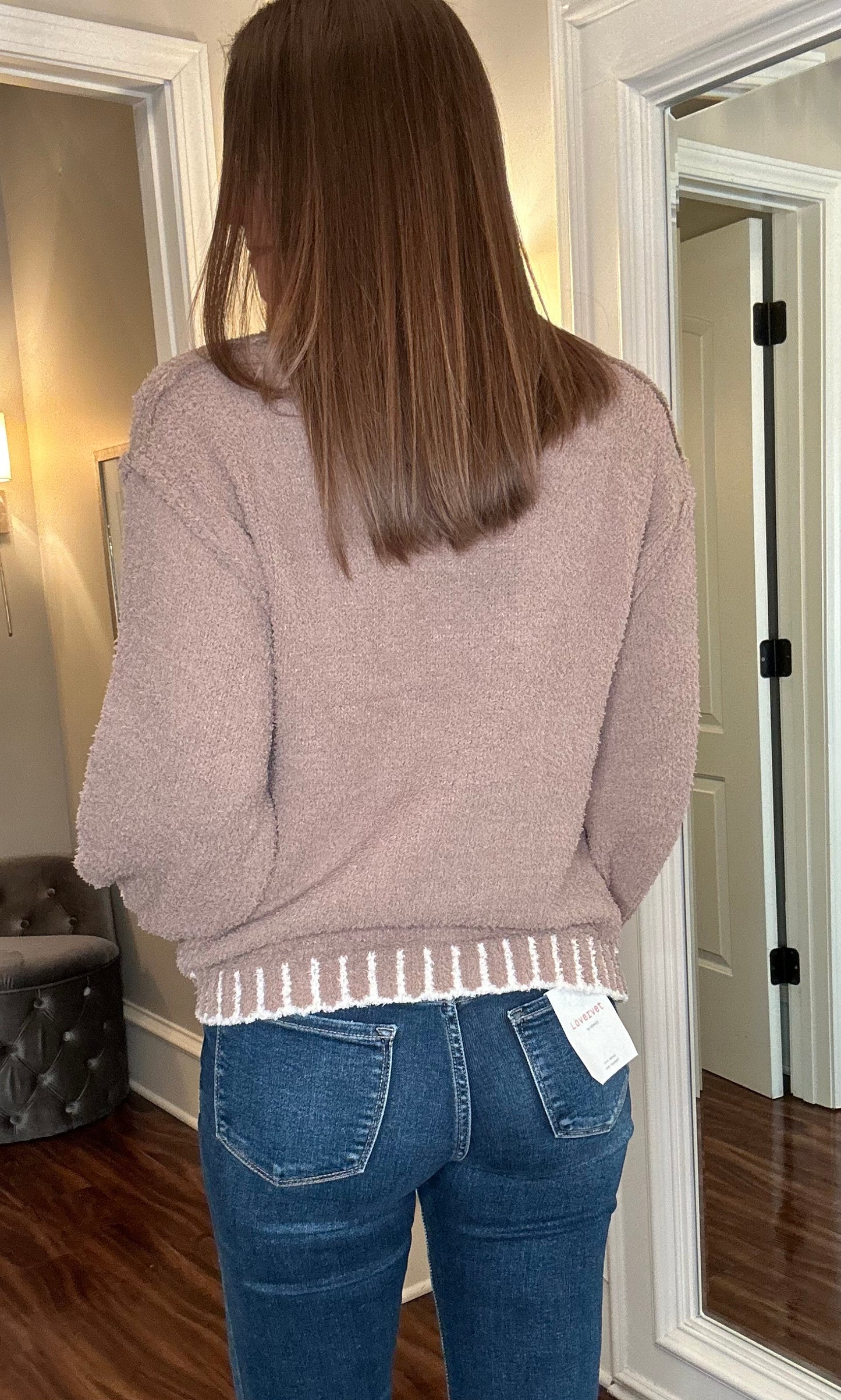 MOCHA MOCK NECK SWEATER 8.30