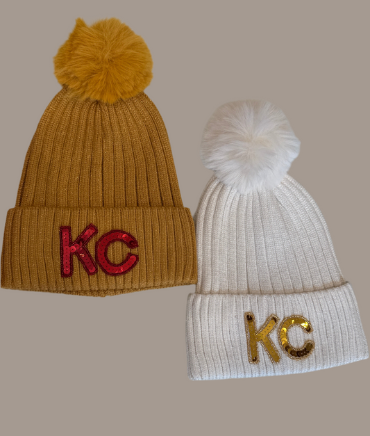 KC SEQUIN BEANIE 8.26