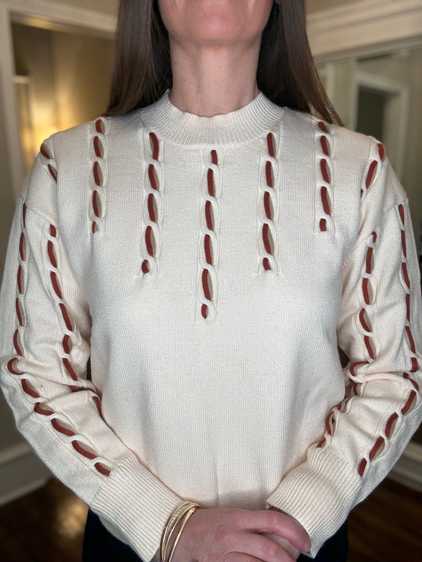 THML L/S DETAIL KNIT SWEATER 11.21