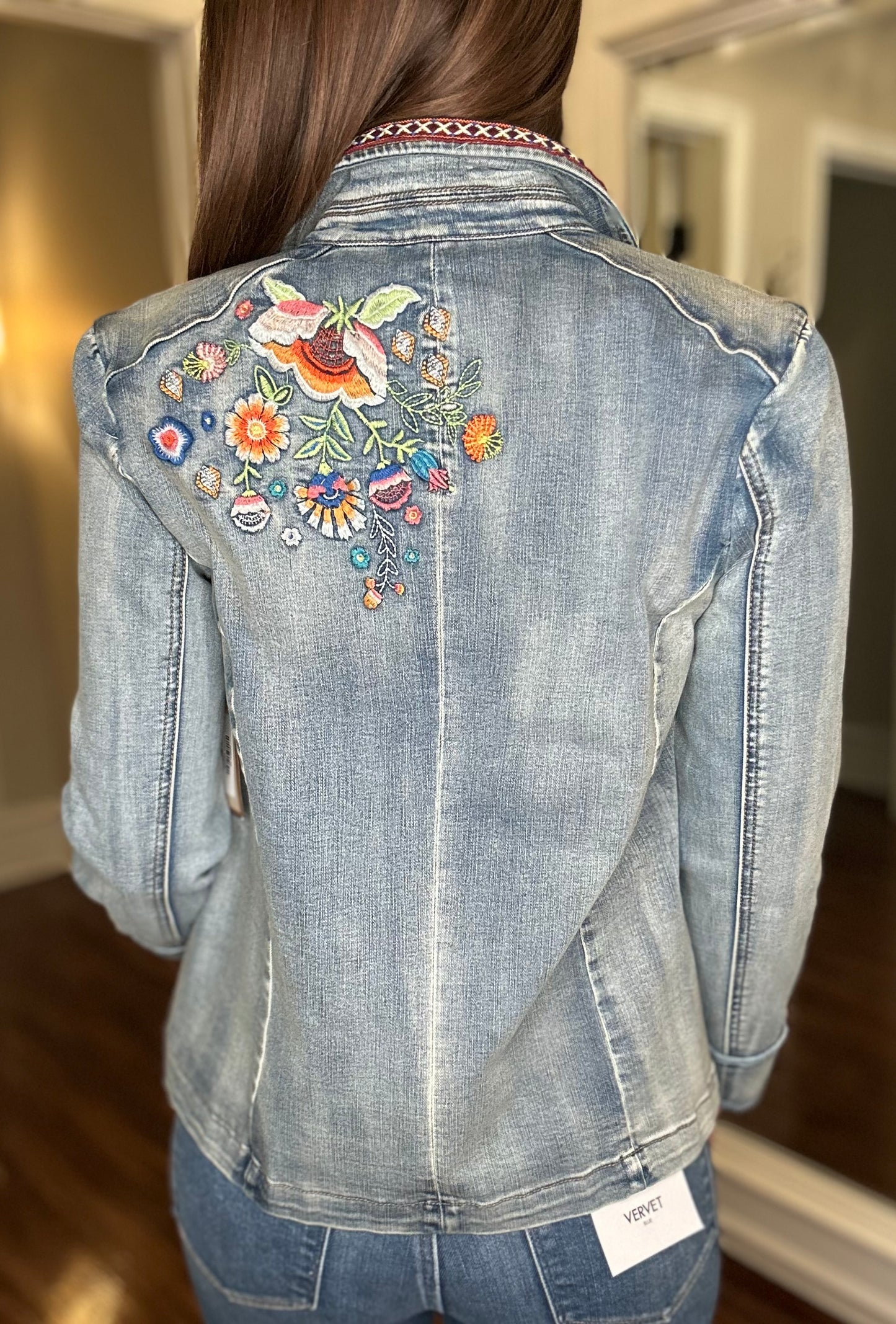 TRU LUXE EMBROIDERED DENIM JACKET 1.10