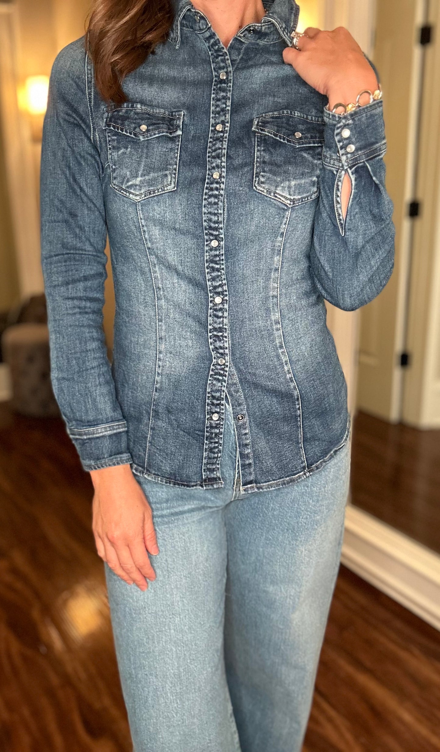 VENTI6 STRETCH DENIM SHIRT 9.19