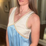 CHIC VNECK DRESS WITH GEOMETRIC DESIGN 3.25