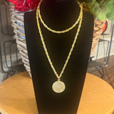 SUSAN SHAW USA COIN NECKLACE 3943