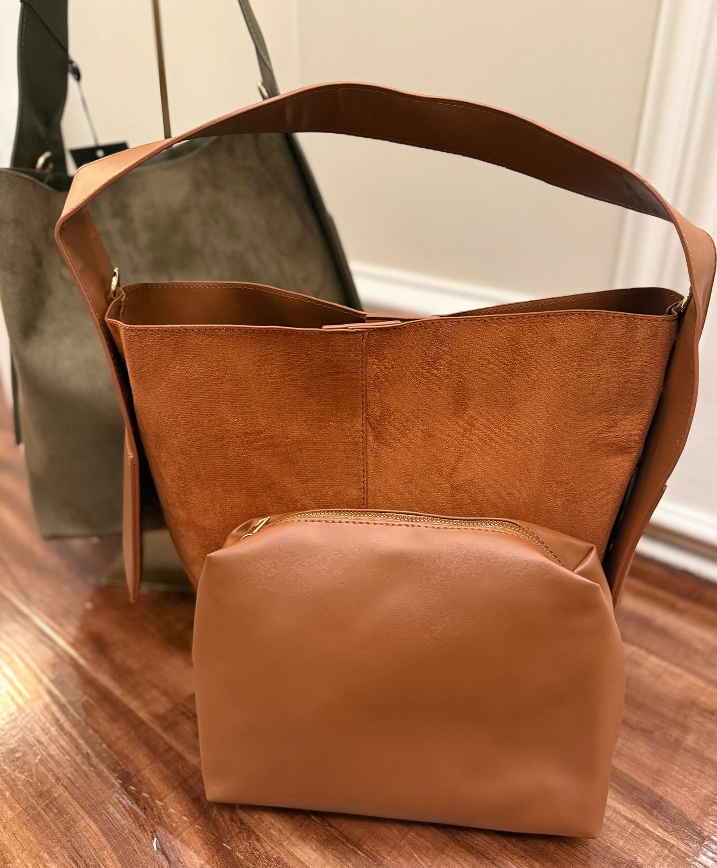 BC LARGE SUEDE HOBO 9.9