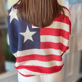 BRAND BAZAR STARS AND STRIPE SWEATER 5.5