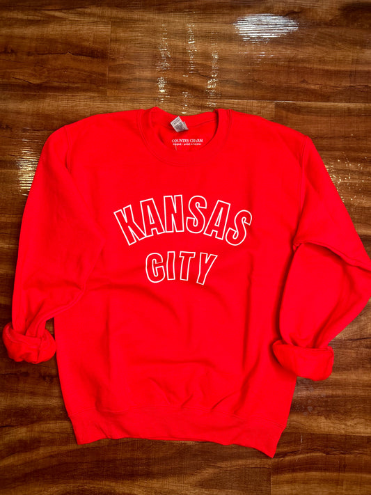 KC RED CREW SWEATSHIRT