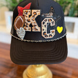 LEOPARD KC PATCH TRUCKER HAT 8.8